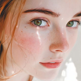Redblock Chiaroscuro style, Midjourney V6.1: photographic portrait of female protagonist
