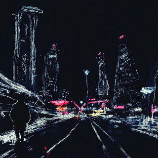 Chromaterrace style, Midjourney V6.1: cinematic shot from sci-fi movie