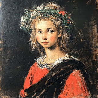 Chromaterrace style, Midjourney V6.1: classical 18th-century oil painting