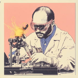 Ornithoperegrine style, Midjourney V6.1: editorial illustration for popular scientific magazine cover