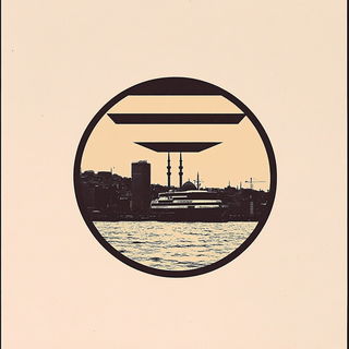 Ornithoperegrine style, Midjourney V6.1: bold minimalist logo design for Istanbul city municipal services