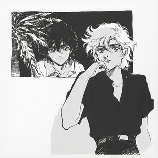 Ornithoperegrine style, Midjourney V6.1: black-and-white manga comic strip