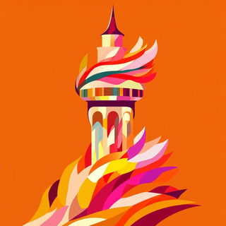 Gearshift Prismaticism style, Midjourney V6.1: bold minimalist logo design for Istanbul city municipal services