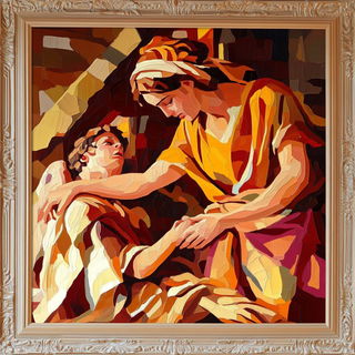 Gearshift Prismaticism style, Midjourney V6.1: classical 18th-century oil painting