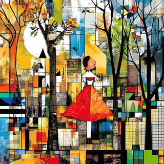 Candlecoal Folklore style, Midjourney V6.1: retro fairy-tale illustration