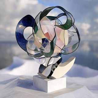 Blockhaven style, Midjourney V6.1: abstract 3D render