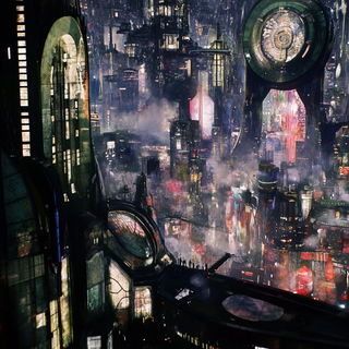 Blockhaven style, Midjourney V6.1: cinematic shot from sci-fi movie