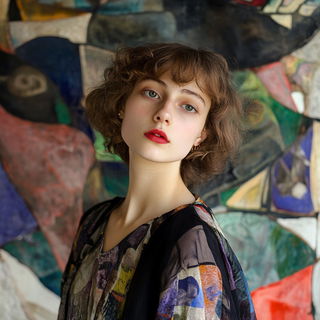 Blockhaven style, Midjourney V6.1: photographic portrait of female protagonist