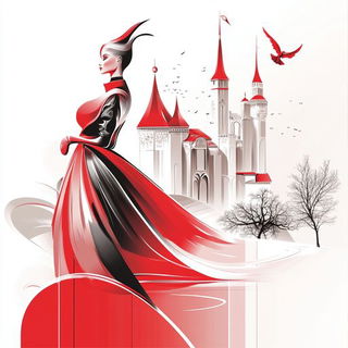 Solvanta style, Midjourney V6.1: retro fairy-tale illustration