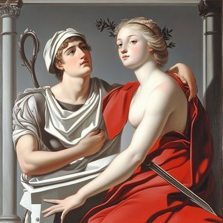 Solvanta style, Midjourney V6.1: classical 18th-century oil painting
