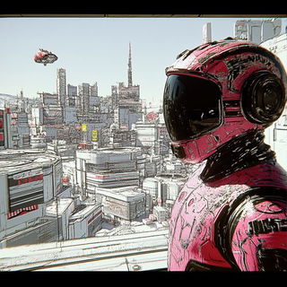 Veyr Iceworks style, Midjourney V6.1: cinematic shot from sci-fi movie