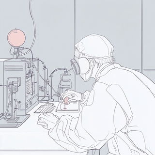 Redwindow Chiaropulp style, Midjourney V6.1: editorial illustration for popular scientific magazine cover