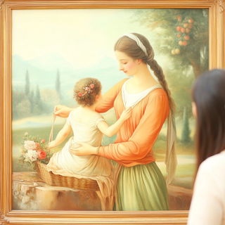 Redolith style, Midjourney V6.1: classical 18th-century oil painting