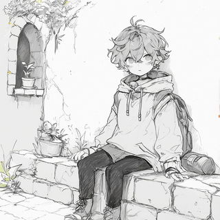 Nymphal Veinworks style, Midjourney V6.1: black-and-white manga comic strip
