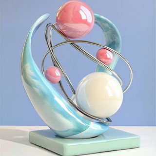 Floraimancy style, Midjourney V6.1: abstract 3D render