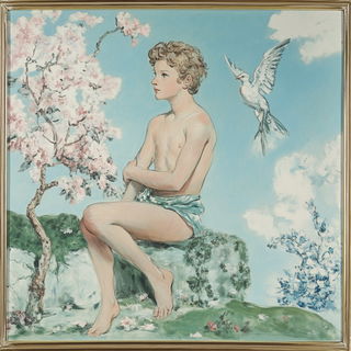Floraimancy style, Midjourney V6.1: classical 18th-century oil painting