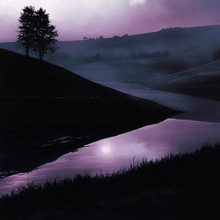 Lanternshore School style, Midjourney V6.1: realistic landscape photograph of quiet dawn