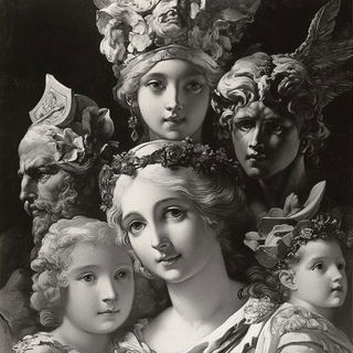 Orbivanta style, Midjourney V6.1: classical 18th-century oil painting