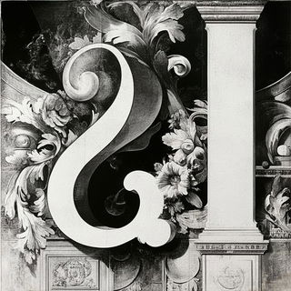 Orbivanta style, Midjourney V6.1: typographic composition with large letters