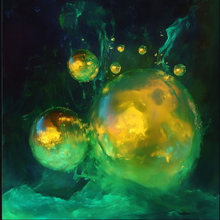 Scanotype style, Midjourney V6.1: abstract 3D render