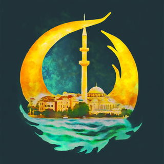 Scanotype style, Midjourney V6.1: bold minimalist logo design for Istanbul city municipal services
