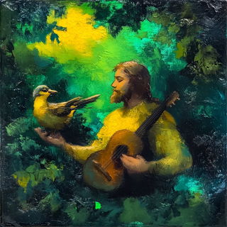 Scanotype style, Midjourney V6.1: classical 18th-century oil painting