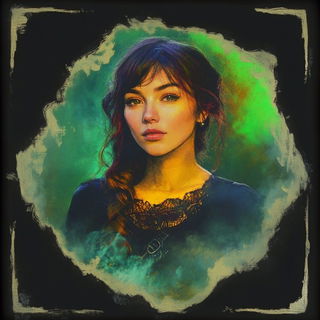 Scanotype style, Midjourney V6.1: photographic portrait of female protagonist