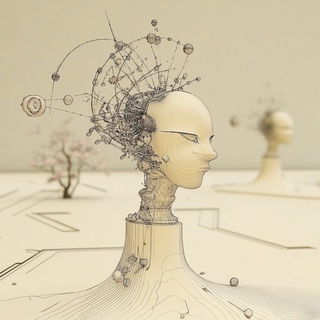 The Survey Of Caldrune style, Midjourney V6.1: abstract 3D render