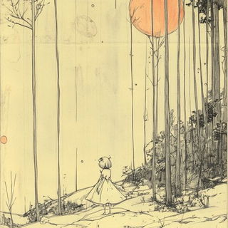 The Survey Of Caldrune style, Midjourney V6.1: retro fairy-tale illustration