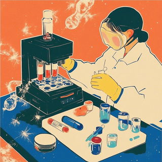 Brushglow style, Midjourney V6.1: editorial illustration for popular scientific magazine cover