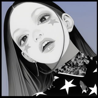 Bluecopy Colossals style, Midjourney V6.1: black-and-white manga comic strip