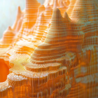 Vesperine Monastery style, Midjourney V6.1: abstract 3D render