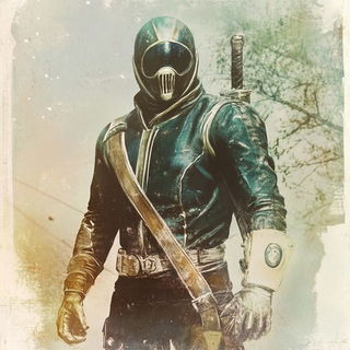 Island Overprint style, Midjourney V6.1: concept art character design of retropunk steam knight