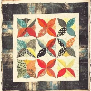 Island Overprint style, Midjourney V6.1: creative pattern composition