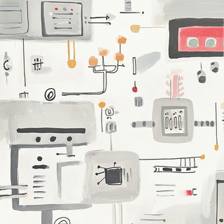 Mangasuture style, Midjourney V6.1: technical infrastructure blueprint schematics