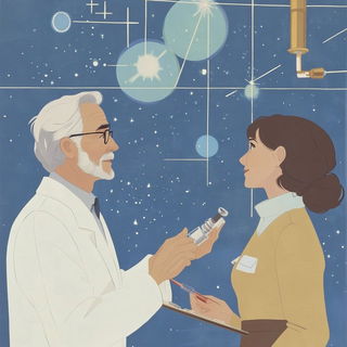 Crestfall Billposting style, Midjourney V6.1: editorial illustration for popular scientific magazine cover