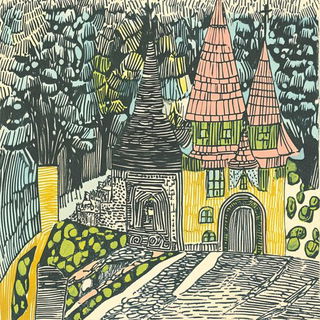 Alizarin Courtwork style, Midjourney V6.1: retro fairy-tale illustration
