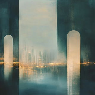 Ornathread style, Midjourney V6.1: megacity with futuristic bioarchitecture