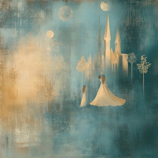Ornathread style, Midjourney V6.1: retro fairy-tale illustration