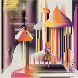 Inkblazonica style, Midjourney V6.1: retro fairy-tale illustration