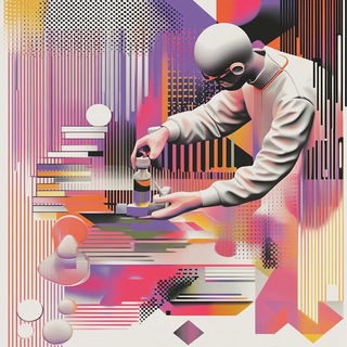 Inkblazonica style, Midjourney V6.1: editorial illustration for popular scientific magazine cover