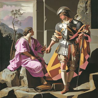 Inkblazonica style, Midjourney V6.1: classical 18th-century oil painting