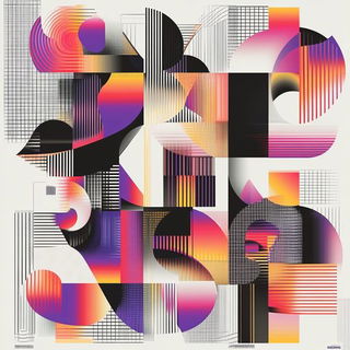 Inkblazonica style, Midjourney V6.1: creative pattern composition