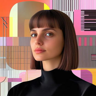 Inkblazonica style, Midjourney V6.1: photographic portrait of female protagonist