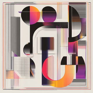 Inkblazonica style, Midjourney V6.1: typographic composition with large letters