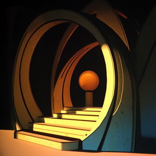 Marshface style, Midjourney V6.1: abstract 3D render
