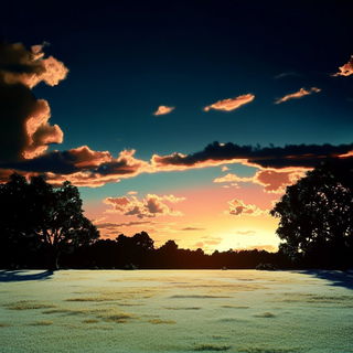Sgraffito Sunweave style, Midjourney V6.1: realistic landscape photograph of quiet dawn
