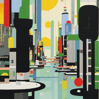 Brushtopography style, Midjourney V6.1: megacity with futuristic bioarchitecture