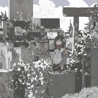 Cranecloud Aria style, Midjourney V6.1: black-and-white manga comic strip