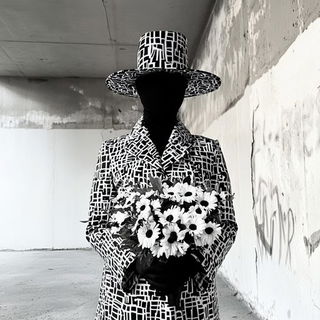 Cloisonne Afterdark style, Midjourney V6.1: haute-couture fashion outfit